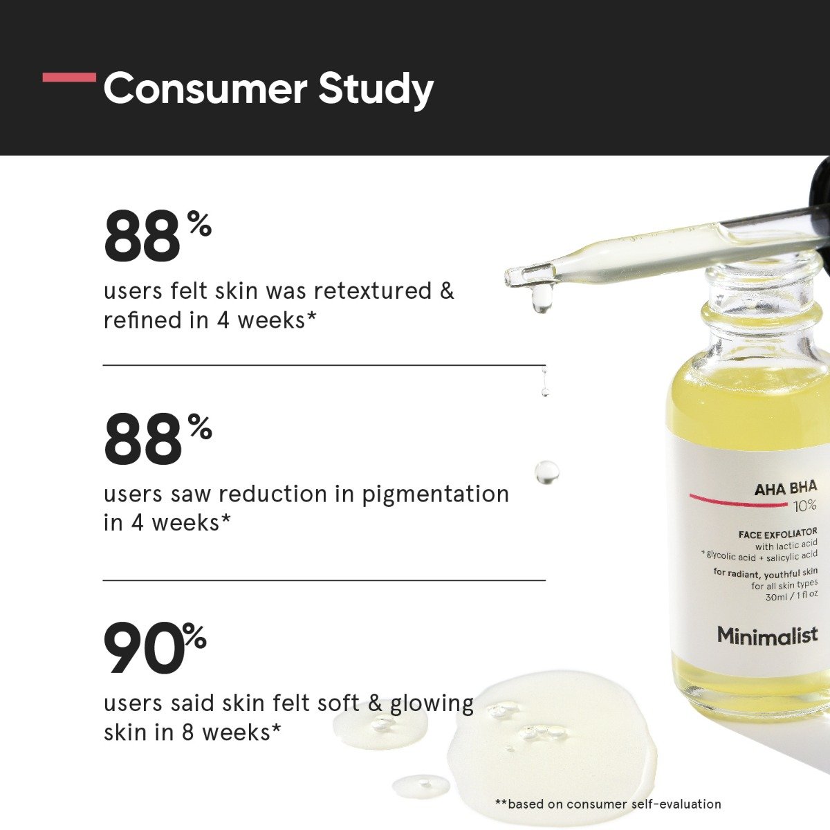 Minimalist 10% AHA BHA Face Exfoliator 30 ml| Hydrates and Soothes Skin, Pack of 1 Minimalist 10% AHA BHA Face Exfoliator 30 ml| Hydrates and Soothes Skin, Pack of 1