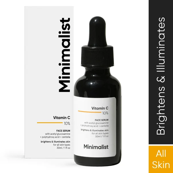 Minimalist 10% Vitamin C Face Serum 30 ml | Glows and Brightens Skin, Pack of 1