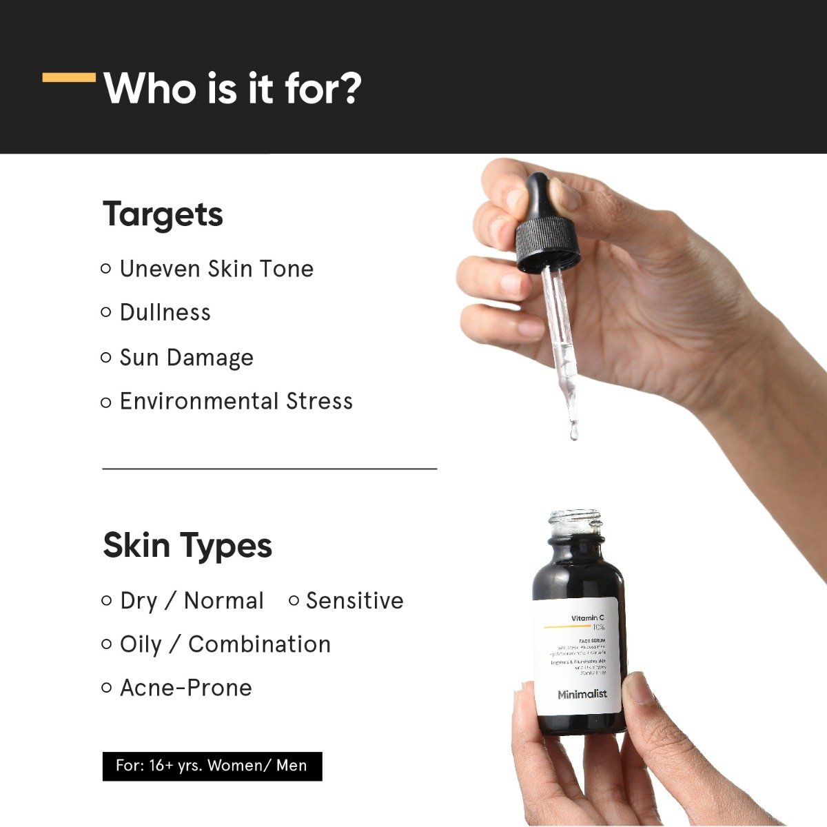 Minimalist 10% Vitamin C Face Serum 30 ml | Glows and Brightens Skin, Pack of 1 Minimalist 10% Vitamin C Face Serum 30 ml | Glows and Brightens Skin, Pack of 1