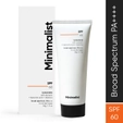 Minimalist SPF 60 PA++++ Sunscreen | No Whitecast with Potent Anti-oxidants | 50 gm