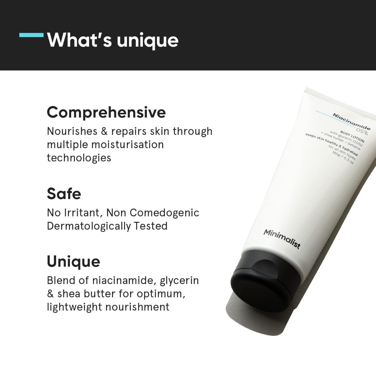 Minimalist Niacinamide 0.5 Body Lotion, 180 gm Price, Uses, Side