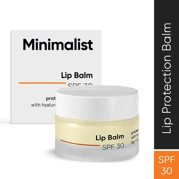 Minimalist SPF 30 Lip Balm 8 gm| Protects and Nourishes Lips, Pack of 1