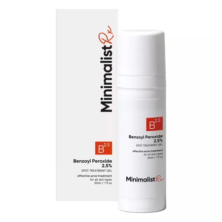 Minimalist Rx Benzoyl Peroxide 2.5% Spot Treatment Gel, 30 ml