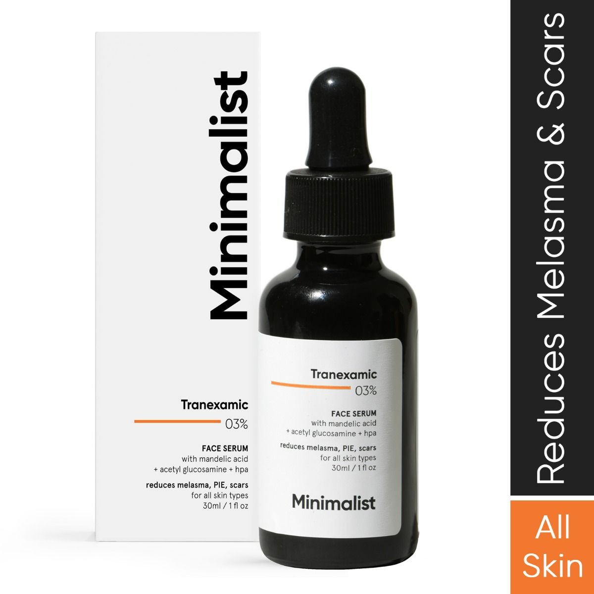 Buy Minimalist 03% Tranexamic Acid Face Serum | Fights Pigmentation and Acne Scars | 30 ml Online