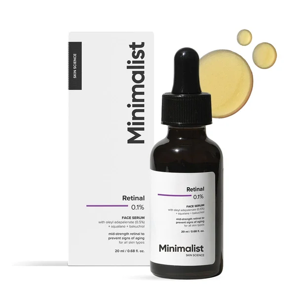 Minimalist Retinal 0.1% Face Serum, 20 ml, Pack of 1
