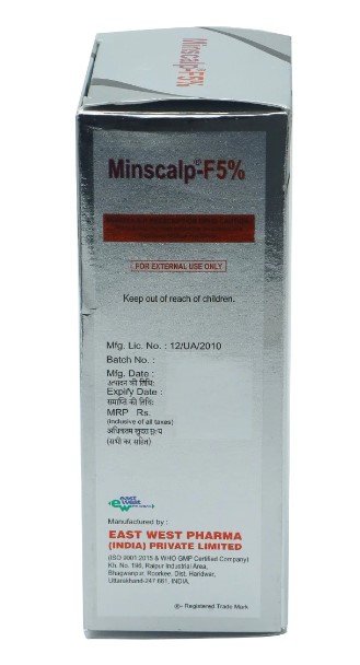 Minscalp-F 5% Solution 60 ml, Pack of 1 SOLUTION Minscalp-F 5% Solution 60 ml, Pack of 1 SOLUTION
