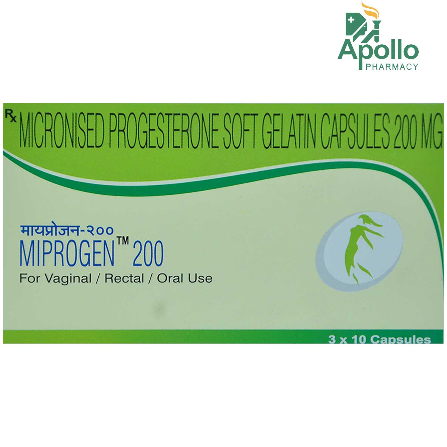 Miprogen 200 Capsule 10's, Pack of 10 CAPSULES Miprogen 200 Capsule 10's, Pack of 10 CAPSULES
