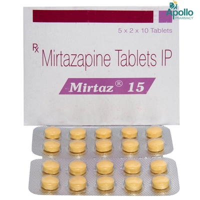 Mirtaz 15 Tablet 10's, Pack of 10 TABLETS