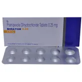 Mirator 0.25 Tablet 10's, Pack of 10 TABLETS