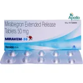 Mirakem-50 Tablet 10's, Pack of 10 TABLETS