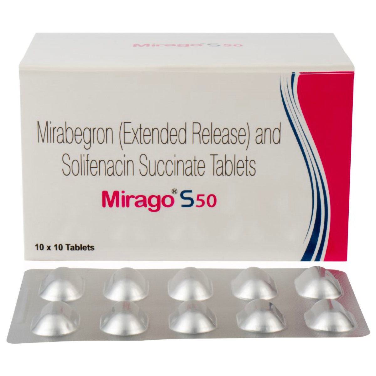 Mirago-S 50 Tablet 10's, Pack of 10 TABLETS Mirago-S 50 Tablet 10's, Pack of 10 TABLETS