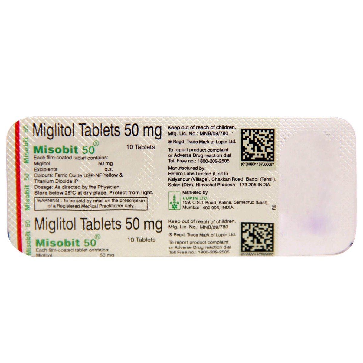 Misobit 50 Tablet 10's, Pack of 10 TabletS Misobit 50 Tablet 10's, Pack of 10 TabletS