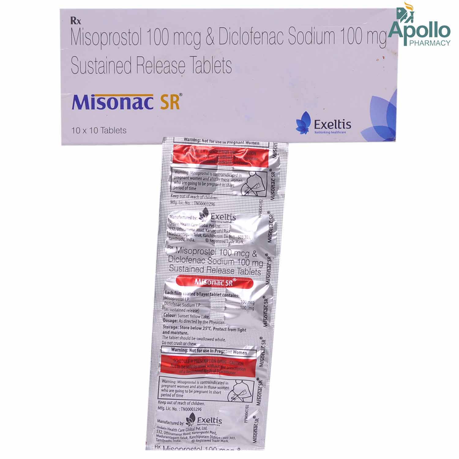 Buy MISONAC SR TABLET Online