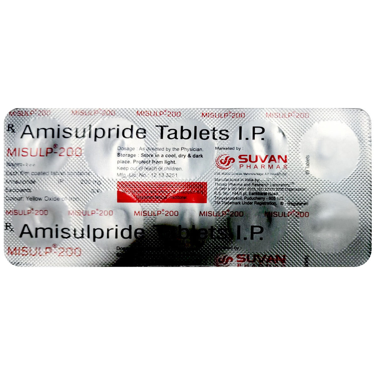 Misulp-200 Tablet 10's, Pack of 10 Misulp-200 Tablet 10's, Pack of 10