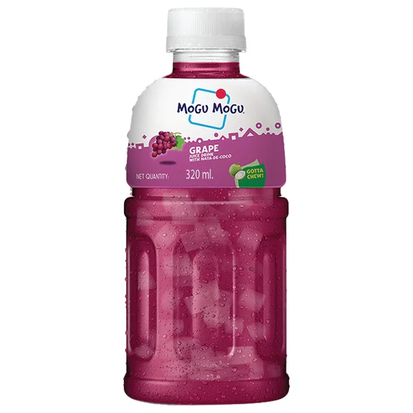 Mogu Mogu Grape Juice Drink, 320 ml, Pack of 1