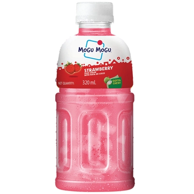 Mogu Mogu Strawberry Juice Drink, 320 ml, Pack of 1