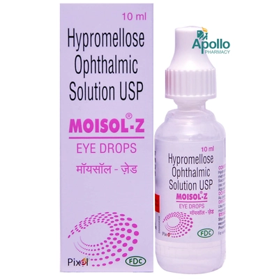 Moisol-Z Eye Drops 10 ml, Pack of 1 EYE DROPS