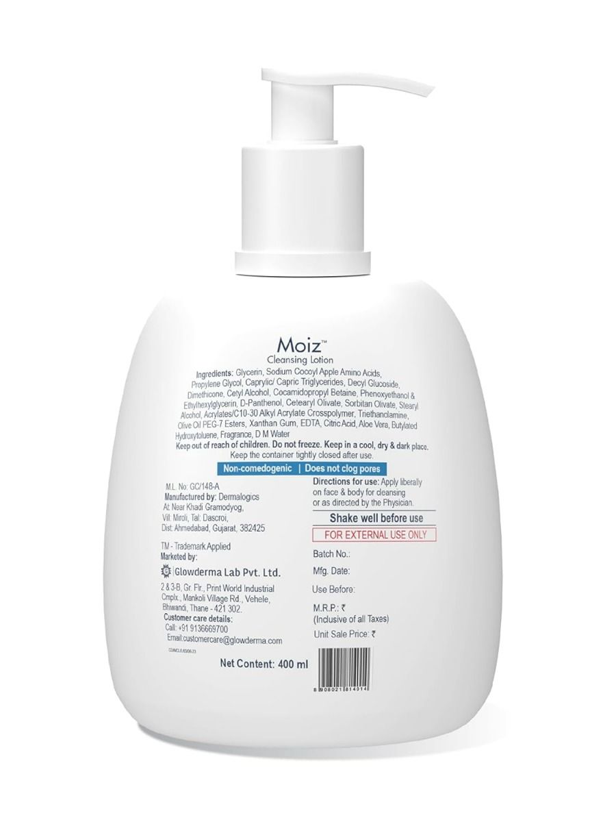 New Improved Moiz Cleansing Lotion 400 ml Price, Uses, Side Effects ...
