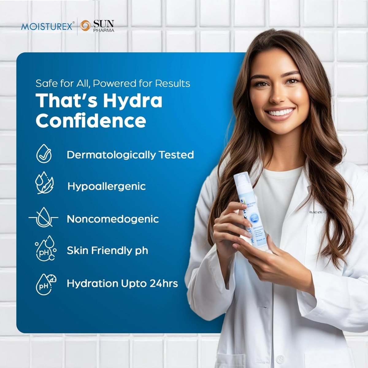 Moisturex - Hydra Gel Cream 50 ml | Daily Face Moisturiser | With Skin Friendly pH | For All Skin Type, Pack of 1 Moisturex - Hydra Gel Cream 50 ml | Daily Face Moisturiser | With Skin Friendly pH | For All Skin Type, Pack of 1