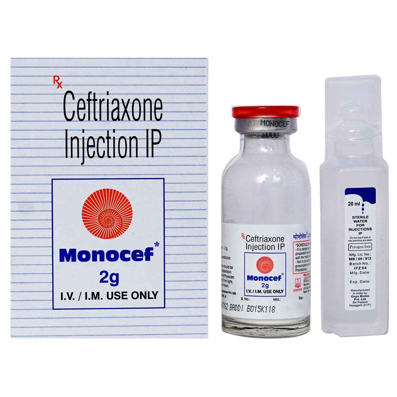 Buy Monocef 2 gm Injection 1's Online