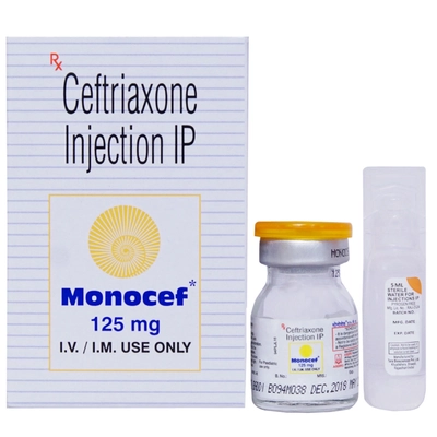 Monocef 125mg Injection 1's, Pack of 1 INJECTION