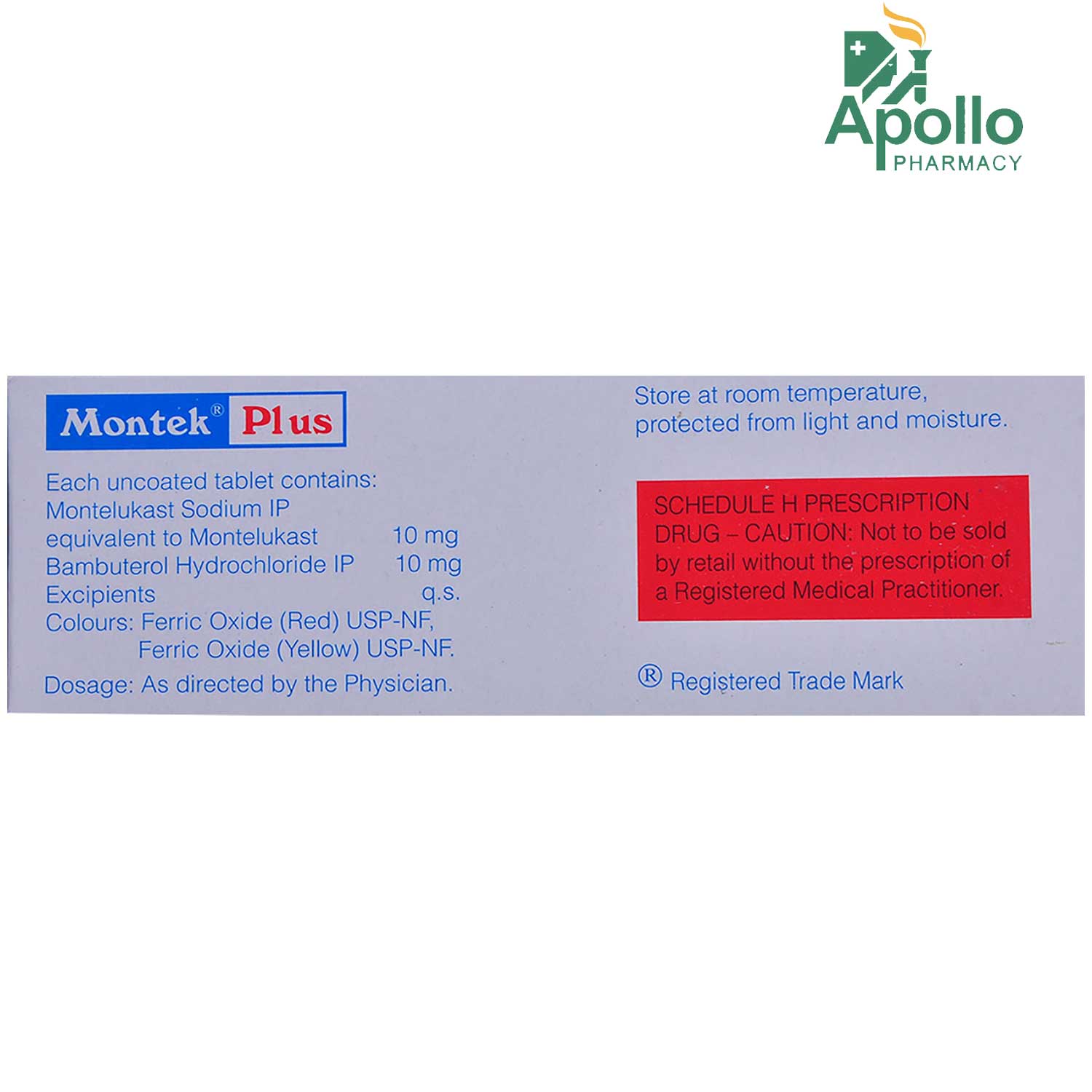 Montek Plus Tablet 10's, Pack of 10 TABLETS Montek Plus Tablet 10's, Pack of 10 TABLETS