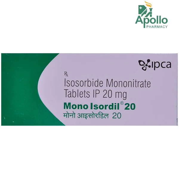 Mono Isordil 20 Tablet 10's, Pack of 10 TabletS