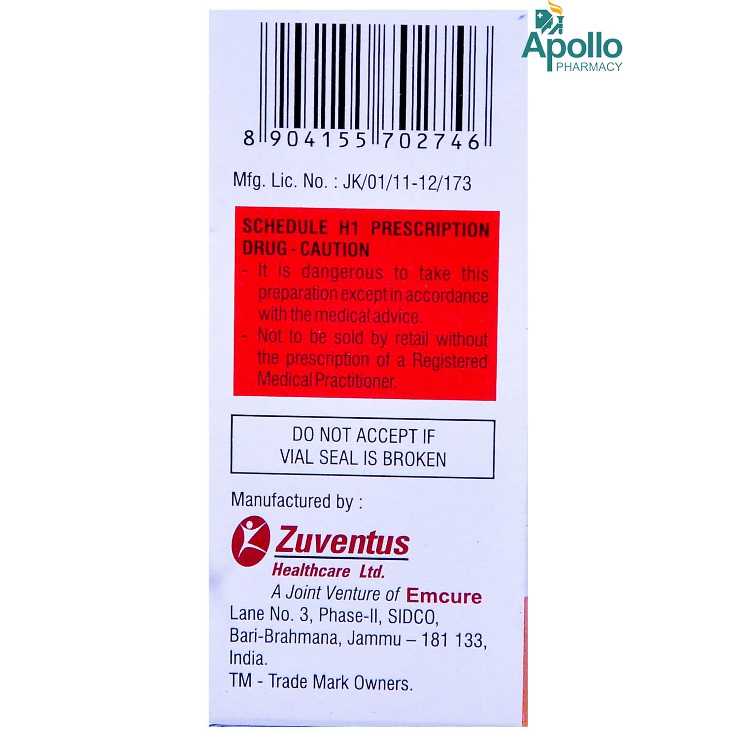 MONOBACT 750MG INJECTION, Pack of 1 INJECTION MONOBACT 750MG INJECTION, Pack of 1 INJECTION