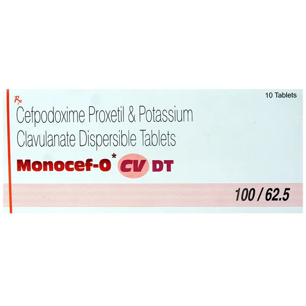 Monocef-O CV DT Tablet 10's, Pack of 10 TabletS