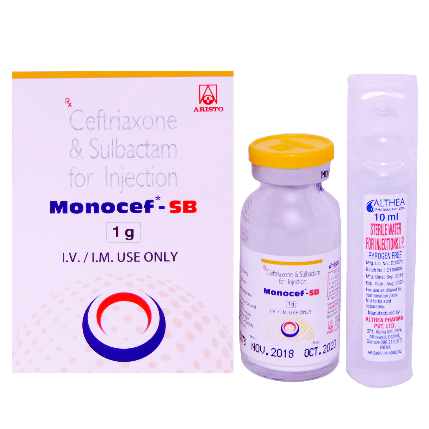 Buy Monocef-SB 1 gm Injection  Online