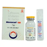 Monocef-SB 1 gm Injection , Pack of 1 INJECTION