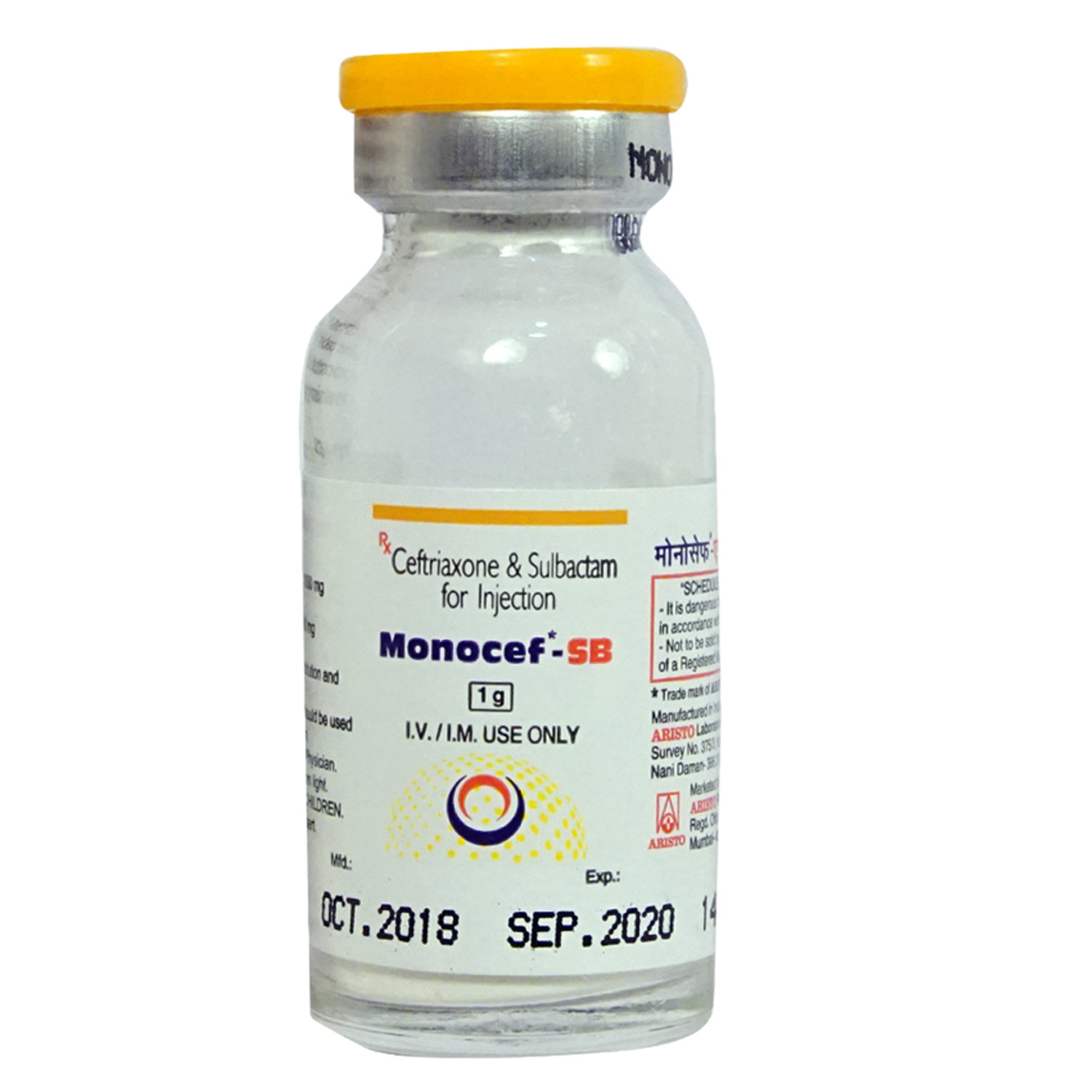 Monocef-SB 1 gm Injection , Pack of 1 INJECTION Monocef-SB 1 gm Injection , Pack of 1 INJECTION
