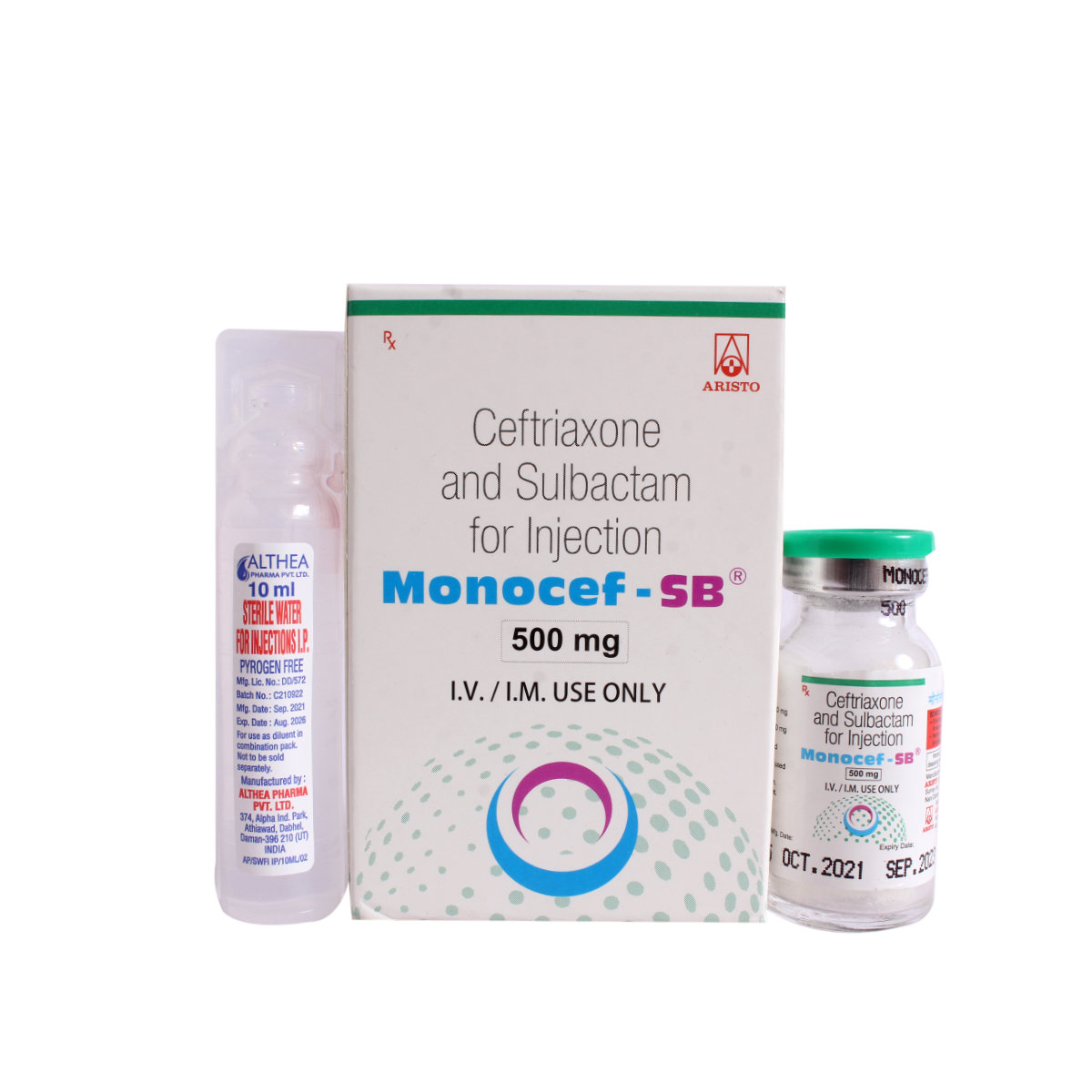 Monocef-SB 500 Injection 1's, Pack of 1 INJECTION Monocef-SB 500 Injection 1's, Pack of 1 INJECTION