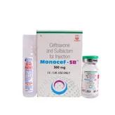 Monocef-SB 500 Injection 1's, Pack of 1 INJECTION