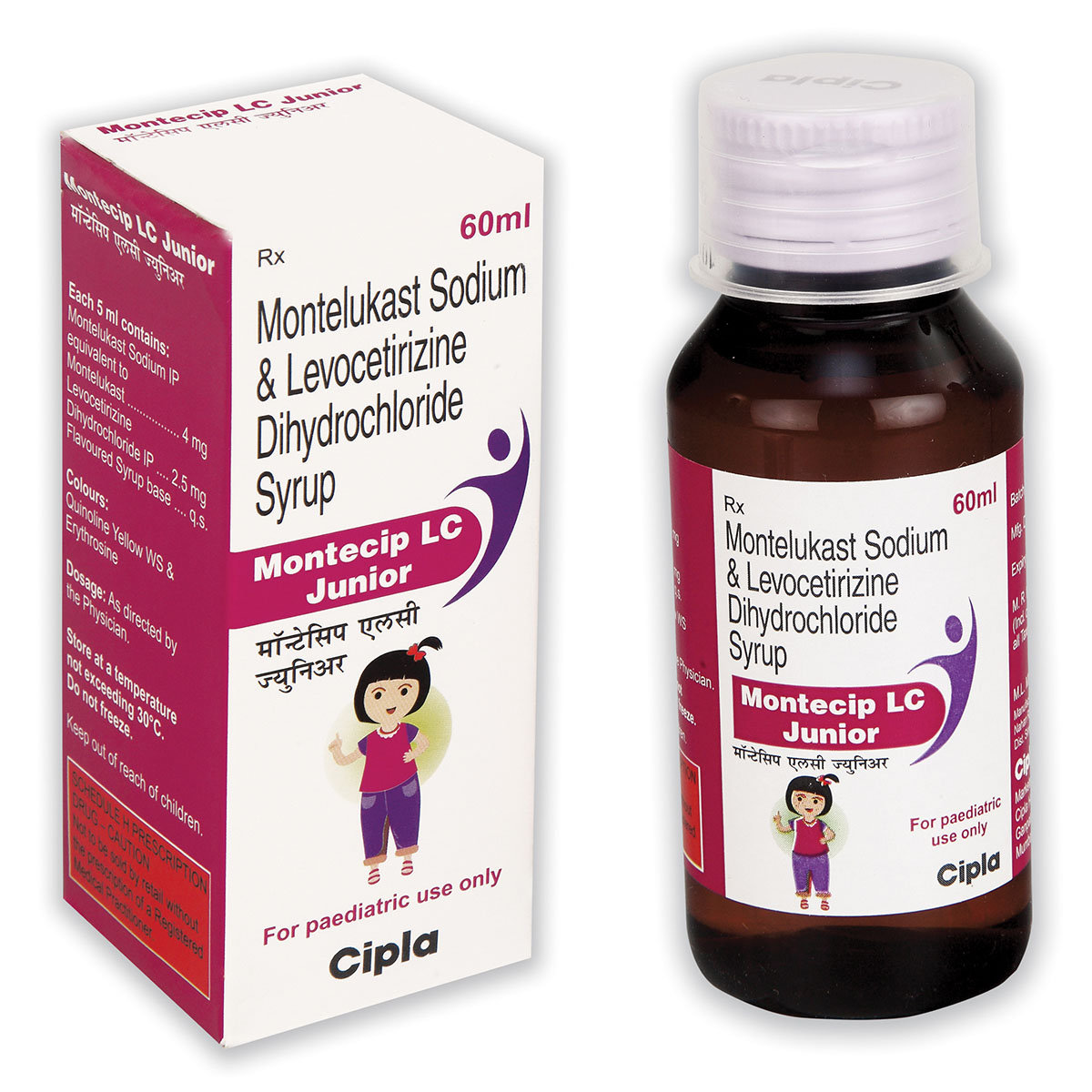 Montecip LC Junior Syrup 60 ml, Pack of 1 Syrup Montecip LC Junior Syrup 60 ml, Pack of 1 Syrup