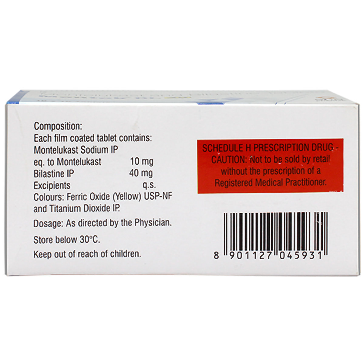 Montek BL 40 Tablet 10's, Pack of 10 Montek BL 40 Tablet 10's, Pack of 10