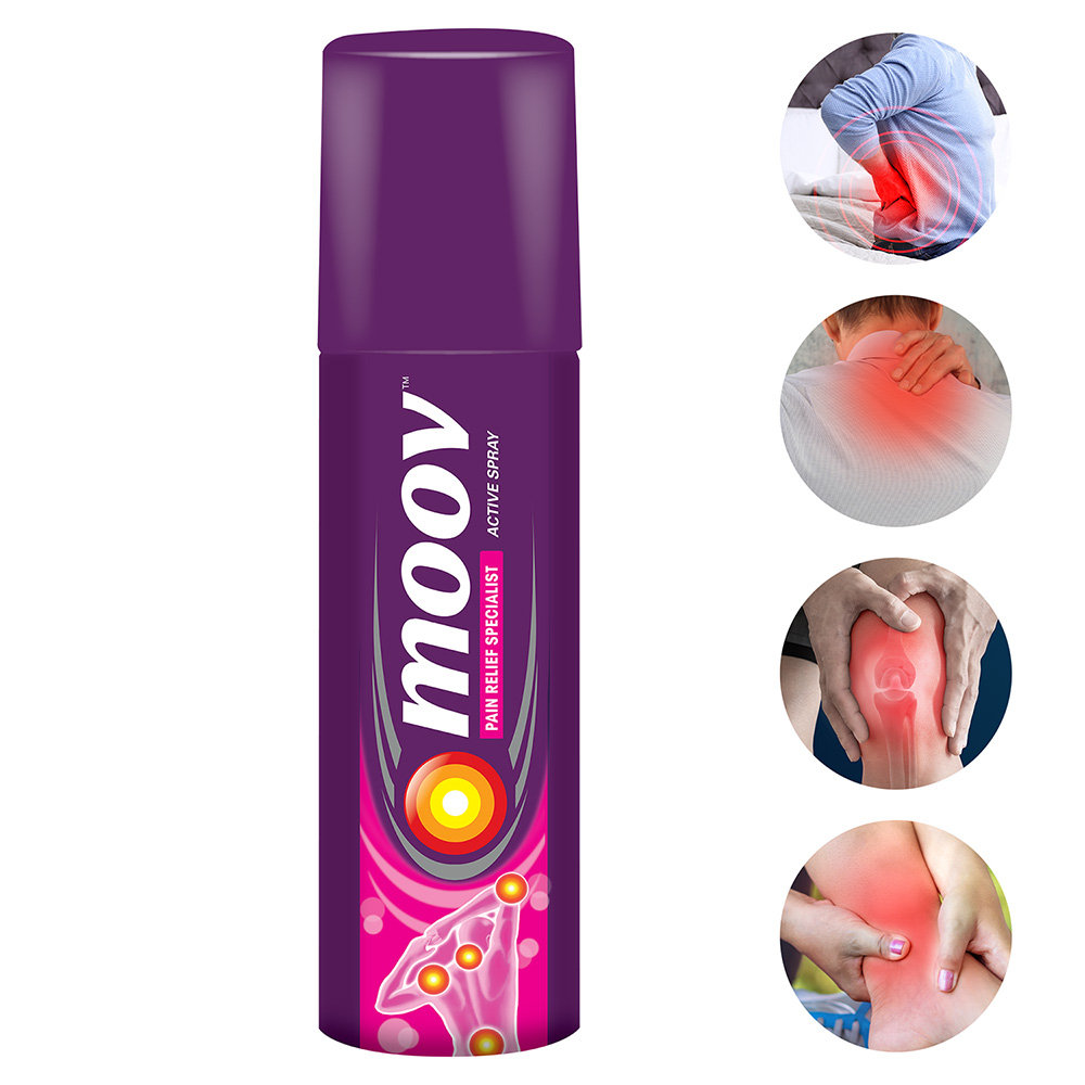 Moov Pain Relief Spray, 80 gm, Pack of 1 Moov Pain Relief Spray, 80 gm, Pack of 1