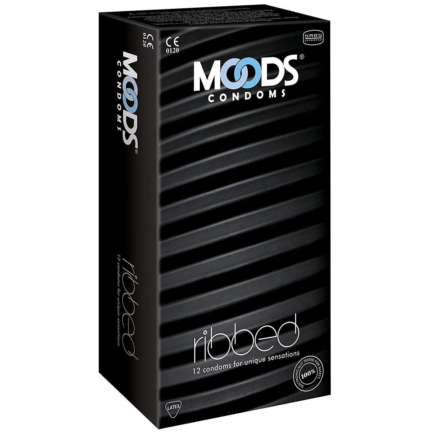 Buy Moods Ribbed Condoms, 12 Count Online