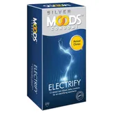 Moods Silver Electrify Condoms, 12 Count, Pack of 1