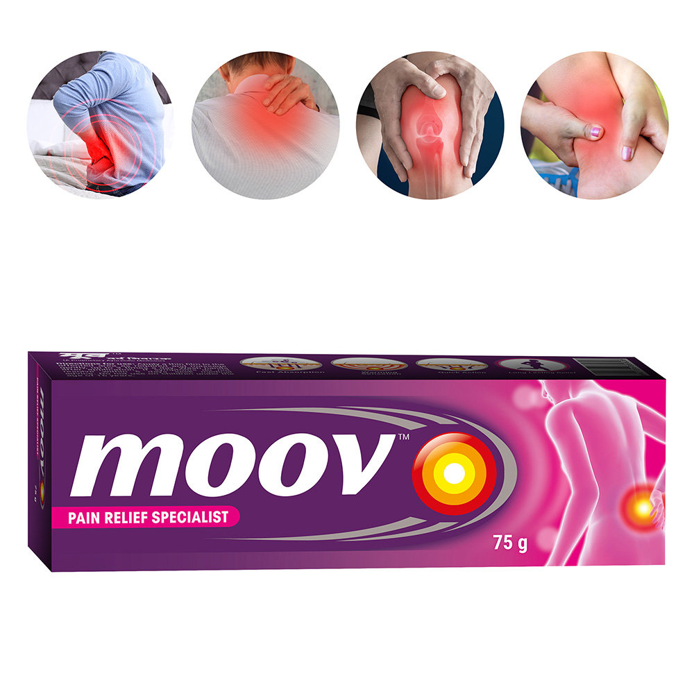 Moov Pain Relief Specialist Ointment, 75 gm, Pack of 1 Moov Pain Relief Specialist Ointment, 75 gm, Pack of 1