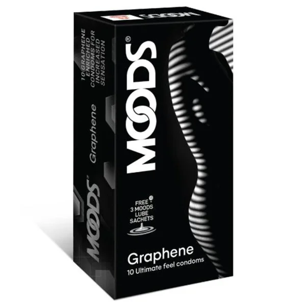 Moods Graphene Condoms, 10 Count