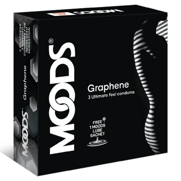 Moods Graphene Condoms, 3 Count