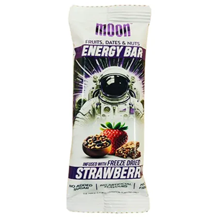 Moon Strawberry Flavour Energy Bar, 45 gm