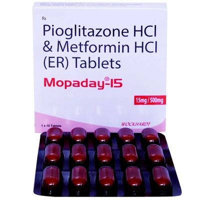 Mopaday 15 Tablet 15's, Pack of 15 TABLETS