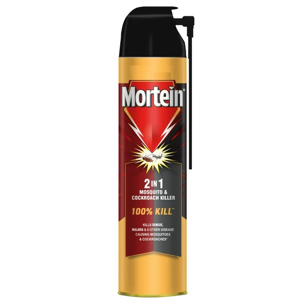 Mortein 2 In 1 Mosquito &amp; Cockroach Killer Spray, 400 ml, Pack of 1