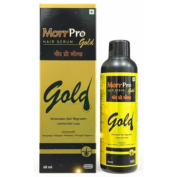 Morr Pro Gold Hair Serum, 60 ml, Pack of 1