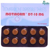 Motinorm DT 10MG Tablet 10's, Pack of 10 TABLETS