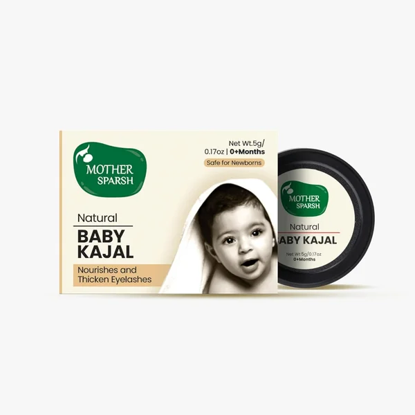 Mother Sparsh Natural Baby Kajal for 0+ Months, 5 gm, Pack of 1