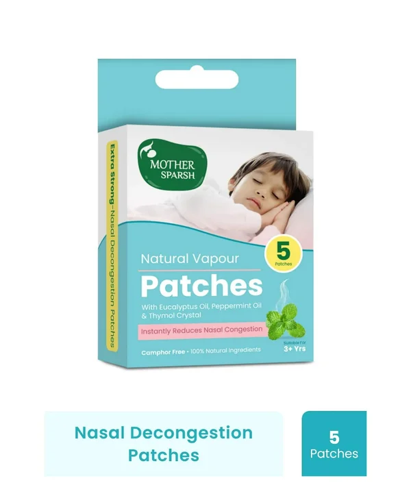 Mother Sparsh Natural Vapour Patches for 6 Months+, 5 Count