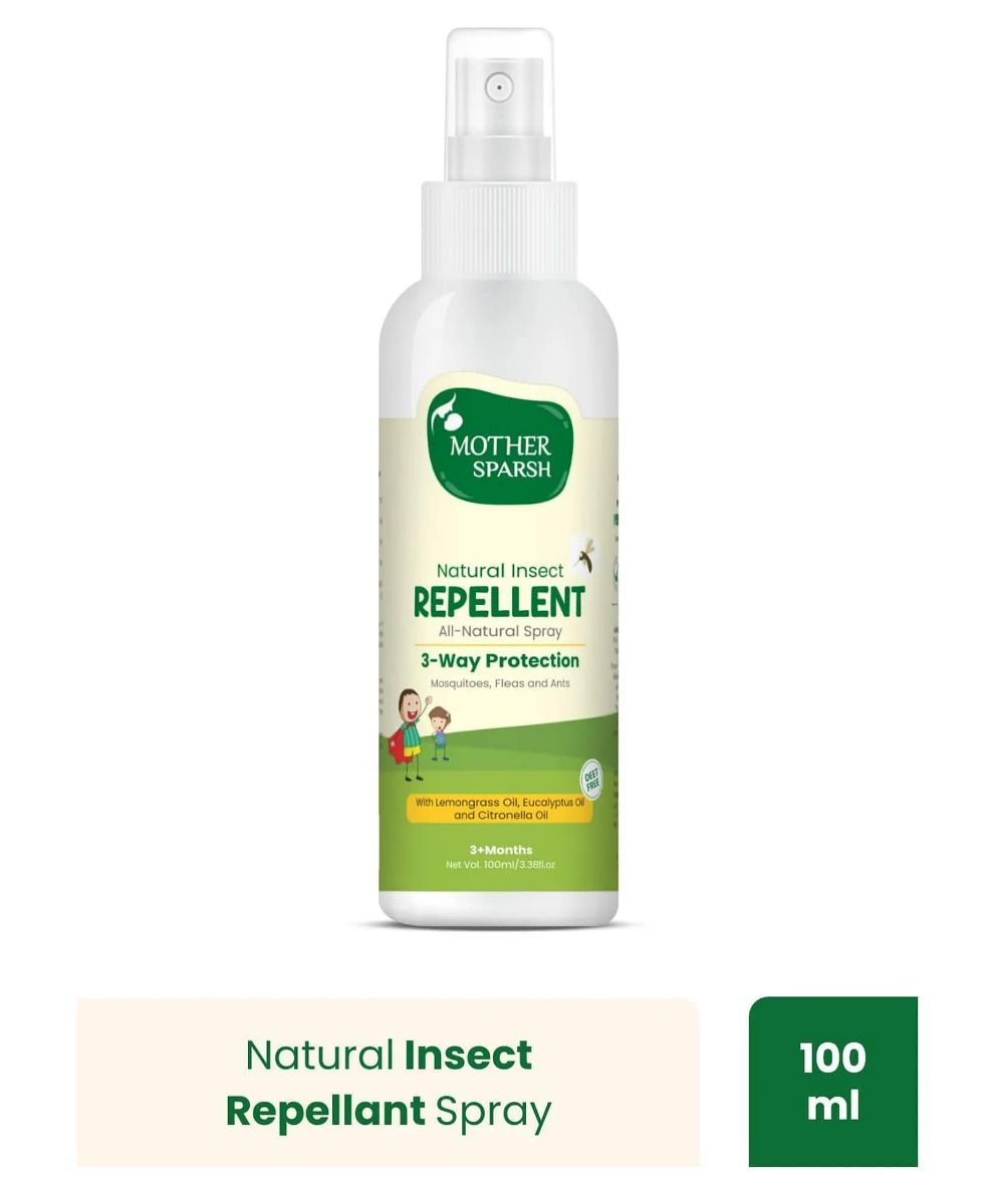 Mother Sparsh Natural Insect Repellent Spray for 3+ Months, 100 ml